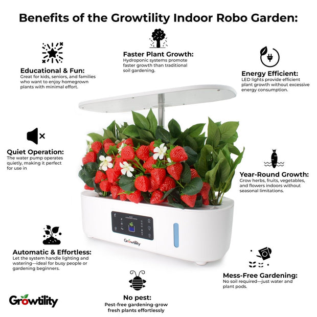 Growtility Indoor RoboGarden - Growtility Smart Indoor Garden